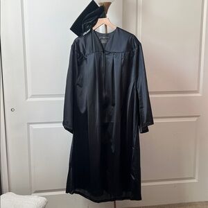 Black Graduation cap and gown